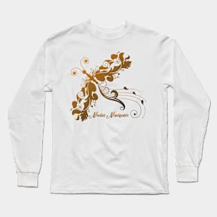 wings Butterfly Flowers Best Gift For Mothers Long Sleeve T-Shirt